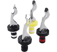 LATRAT 4 tapones de silicona para botellas de vino, cierre universal reutilizable para bebidas