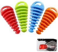 LATRAT 4 unidades de silenciador de cola para motocicleta, tapones de escape universales para motocross, tubo de escape para motocicleta