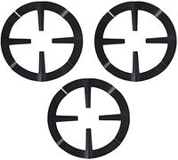 LATRAT Anillo para wok de hierro fundido, accesorio para cocina de gas, 3 unidades, accesorio para estufa de gas, cruz de gas, soporte para hornillo de gas, rejilla para horno de gas, accesorio para