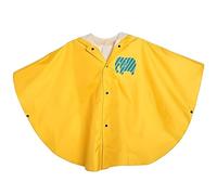LATRAT Capa impermeable para niño, con capucha, 100% transpirable, Amarillo, S, 50