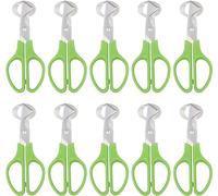 LATRAT Cortador de huevos de codorniz y paloma, 10 unidades, herramienta para abrir huevos de codorniz, cascanueces para el hogar, cocina, restaurante (verde), FHJMM20230915-1
