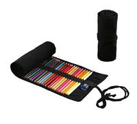 LATRAT Estuche organizador de 48 ranuras, estuche multiusos de viaje, diseño para artistas, bolsa enrollable para escuela, viajes, oficina, multicolor, No