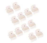 LATRAT Hot Roller Clips 12 Unidades Rizadores Clips Plástico Caliente Roller Clip Reemplazo Horquillas para el Cabello para Mujeres Niñas Hair Section Styling, Blanco