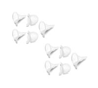 LATRAT Juego de 15 mini embudos de plástico, transparentes, pequeños, muy prácticos, portátiles, de viaje, para pequeñas muestras de emulsión de perfume, 3 tamaños, 5 unidades de cada tamaño