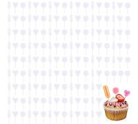 LATRAT - Juego de 150 gotas de mermelada de plástico prensapipeta condimento para decoración de chocolates, magdalenas o fresas (50 x corazón+50 x redondos+50 x rectangulares)