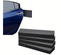 LATRAT Juego de 4 protectores de pared para garaje, autoadhesivos, color negro, 3 cm extra grueso, protección para coche, garaje y aparcamiento