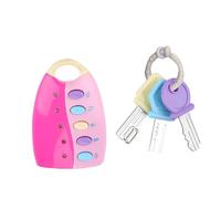 LATRAT Llavero musical para coche, mando a distancia musical, diferentes botones producen diferentes tonos, color rosa