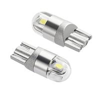 LATRAT - Lote de 2 bombillas LED blancas T10 3030 w5w 12v, 2 bombillas de coche, lámpara de alto iluminación, luz de posición, luces intermitentes LED para moto