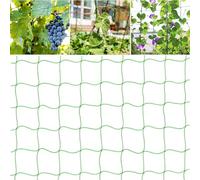 LATRAT - Red para plantas trepadoras, 1,8 m x 3,6 m, red de malla para jardín exterior, para cosecha pepinos, tomates, verduras(Verde)