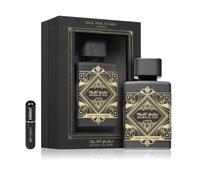 Lattafa Badee Al Oud - Oud for Glory EDP 100 ML, Perfume Árabe Unisex de Larga Duración, Incluye Atomizador Recargable 5ml, Fragancia con Madera de Oud, Nuez Moscada, Azafrán y Pachulí (Oud for Glory)