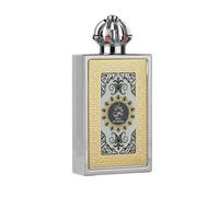 Lattafa King of Arabia - Eau de Parfum de lujo con diseño de corona real de plata y oro, 100 ml