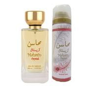 Lattafa Mahasin Crystal U Agua de Perfume 100 ml + Desodorante 50 ml