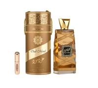 Lattafa Oud Mood Elixir Eau de Parfum 100ml - Perfume Árabe Unisex de Larga Duración, Incluye Atomizador Recargable, Fragancia Oriental Especiada con Notas de Azafrán, Canela y Cuero (Oud Mood Elixir)
