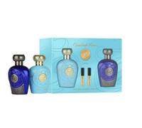 Lattafa Pack Set de Regalo Opulent Dubai 100ml y Blue Oud Elixir 100ml EDP | Giftset 2 Perfumes Unisex Lattafa Opulent Dubai y Blueo Oud Elixir EDP 100ml + 2 Atomizadores Perfume Árabe de Larga Duración