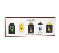 Lattafa Pride Giftset Collection No.1, Set de 5 Mini Perfumes Unisex 5x20ml | Set de Regalo de Larga Duración, Incluye Affection, Tharwah Gold, Shaheen Gold, La Collection D’ antiquites - 1505 y Breeze