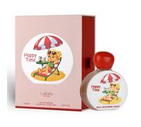 Lattafa Pride Kids Eau de Parfum HappyTime - Perfume para niños, aroma a melocotón dulce, piña, frambuesa, vainilla y caramelo, 75 ml