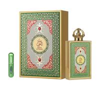 Lattafa Queen of Arabia Eau de Parfum 100 ml, Perfume Árabe para Mujer de Larga Duración, Incluye Atomizador Recargable 5 ml, Fragancia Femenina con Ylang-Ylang, Rosa y Vainilla (Queen of Arabia)