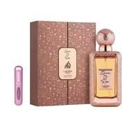 Lattafa Queen of Roses EDP 100ml Perfume Árabe de Larga Duración para Mujer | Fragancia Floral Oriental, Incluye Atomizador Recargable Lattafa Pride con Notas Dulces de Rosa, Azafrán, Ámbar y Vainilla
