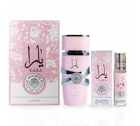 Lattafa Yara - Set de 2 piezas para mujer, Eau de Parfum Spray + 0,34 Aceite de Perfume Concentrado