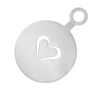 Latte Art - Plantillas de arte con diseño de copo de nieve, rosa y corazón | Plantilla de grano de café, decoración decorativa reutilizable para chocolate caliente, día de San Valentín