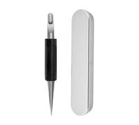 Latte Art Tool - Lápiz óptico doble punta, bolígrafo diseño café acero inoxidable, aguja dibujo para grabado espuma expreso, utensilio cocina con mango madera nogal | Accesorio Baristacafeterías y pa