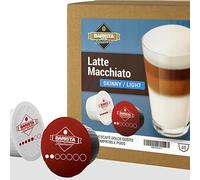 Latte Macchiato Light - 80 Cápsulas Compatibles con maquinas Dolce Gusto | Made in Italy | Con leche desnatada baja en grasa | Sin azúcar añadido | 80 cápsulas | 40 porciones
