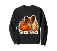 Latte Papillon Dog Otoño-Otoño Pumpkin Spice Latte de Tis The Season Sudadera