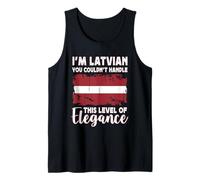 Latvia Flag Proud Elegant Latvian Boyfriend Girlfriend Camiseta sin Mangas