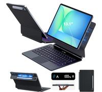 Laudtec Magic - Funda con teclado para Samsung Galaxy Tab S10 FE+ Plus 5G de 13.1 pulgadas 2025, soporte oficial 1:1 S para bolígrafo, soporte voladizo flotante 10% más ligero, modo Dex