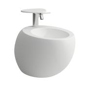 LAUFEN Alessi un bidé suspendido, 1 agujero para grifo, 390x585mm, rebosadero oculto, H8309717573041, Color: Blanco Mate