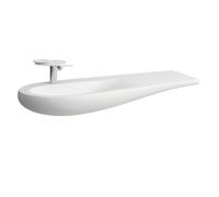 LAUFEN Alessi un lavabo, bajo encimera, 1 agujero para grifo, con rebosadero, repisa derecha, 1200x500, H8149737571041, Color: Blanco mate
