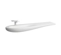 LAUFEN Alessi un lavabo, bajo encimera, sin agujero para grifo, sin rebosadero, 1600x500, H8149717571091, Color: Blanco Mate