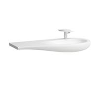 LAUFEN Alessi un lavabo, encastrado, 1 agujero para grifo, con rebosadero, repisa izquierda, 1200x500, H8149747571041, Color: Blanco Mate