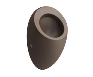 LAUFEN Alessi un urinario de succión, sin agujeros para montaje de tapa, sin mosca, 325x290mm, H8409751880001, Color: Café mate