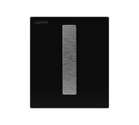 LAUFEN AU102 INEO placa de accionamiento, para urinario, vidrio, botón de accionamiento en aspecto de acero inoxidable, 125x145x10mm, H9091021240001, Color: Negro