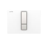 LAUFEN AW104 Placa de actuador INEO, 202x10x145mm, doble enrasado, termoestable, H9001041920001, Color: blanco / cromo mate