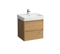 LAUFEN BASE 2.0 mueble bajo lavabo, 2 cajones, SoftClose, incl. sistema de organización, para H810963, 572x446x515mm, H4112721082671, Color: Roble silvestre
