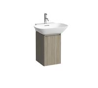 LAUFEN Base para mueble Ino, 1 puerta, bisagra derecha, tirador de aluminio anodizado, para WT H810302, H4030221102621, Color: Luz de olmo