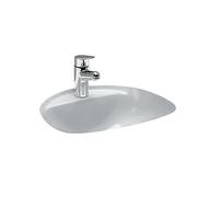 LAUFEN Bijou lavabo encastrado, desde abajo, con repisa para grifo, 1 agujero para grifo, con rebosadero, 520x455mm, H81123000001, H8112300000001