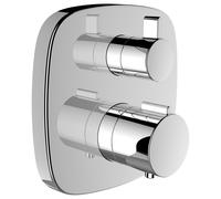 LAUFEN Citytherm conjunto listo para montar, empotrado, termostato de ducha de 2 mandos, HF905374100000
