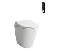 LAUFEN Cleanet Meda WC de pie, con inodoro bidé, cisterna silenciosa, sin borde, cisterna profunda, 370x540mm, H605110000S002