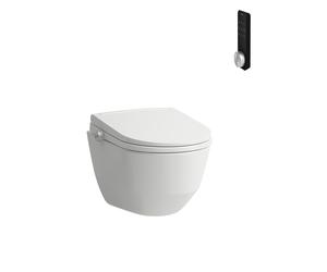 LAUFEN Cleanet Pro WC suspendido, inodoro bidé con mando a distancia, sin borde, cisterna 4/2 l., 370x530mm, H600890000S002