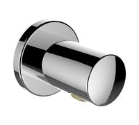 LAUFEN Codo de conexión doble, proyección 42 mm, con desconector, roseta redonda, HF504776100000, Color: cromado