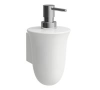 LAUFEN El Nuevo Dispensador de Jabón Clásico, Cerámica Zafiro, H8738550000001, Color: Blanco