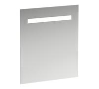 LAUFEN espejo Leelo con iluminación LED horizontal integrada, marco de aluminio, 600 mm, versión para interruptor de luz externa, H4476319501441