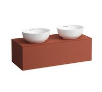 LAUFEN Il Bagno Alessi cajonera, recortable derecha e izquierda, 120x50x37cm, 1 cajón, H4303140972691, Color: Terracota