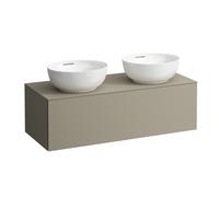 LAUFEN Il Bagno Alessi cajonera, recortable derecha e izquierda, 120x50x37cm, 1 cajón, H4303140972701, Color: Beige perla