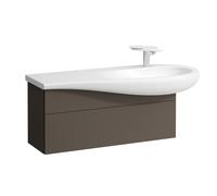 LAUFEN Il Bagno Alessi mueble bajo lavabo, sifón a la derecha, 995x320x440mm, 1 cajón, H4304310974291, Color: marrón oscuro