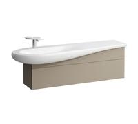 LAUFEN Il Bagno Alessi mueble bajo lavabo, sifón a la izquierda, 1350x320x440mm, 1 cajón, H4304510972701, Color: Beige perla