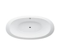 LAUFEN ILBAGNOALESSI Bañera de hidromasaje acrílica versión empotrada 2030x1020x460mm, incl. pedestal, blanco, H2439700000001